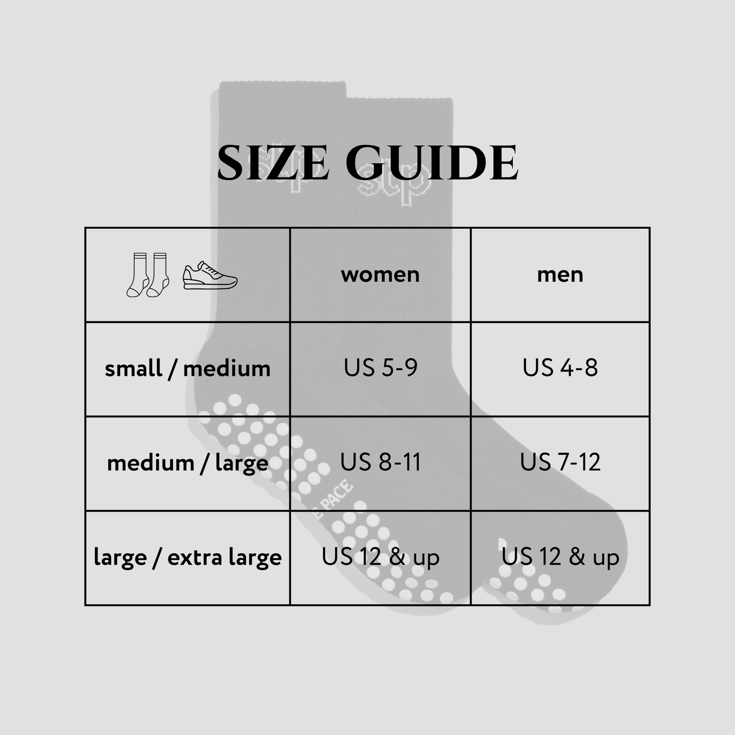 Black Athletic Grip Socks