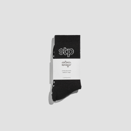Black Athletic Grip Socks