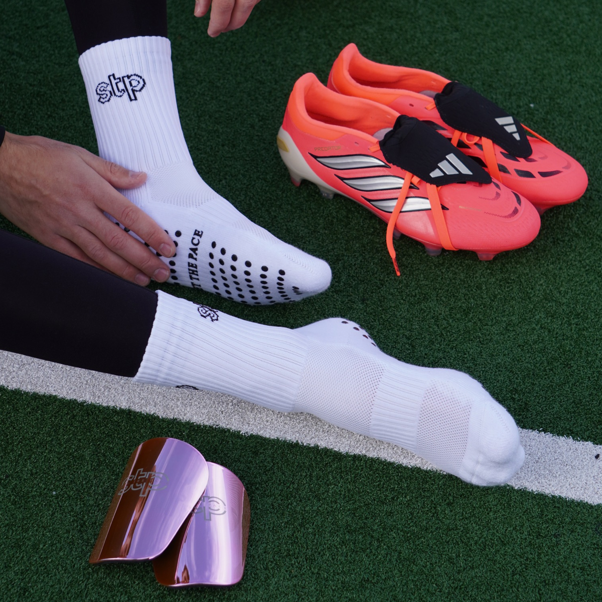 Pink Soccer Mini Shin Pads